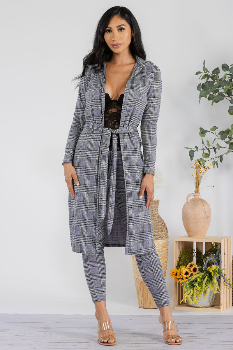 HH577R-PLAID - 2 PC PANT SET