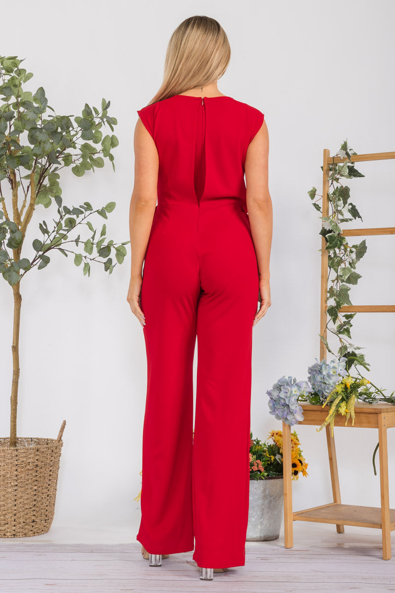 HH751X-S - COLOR BLOCK JUMPSUIT