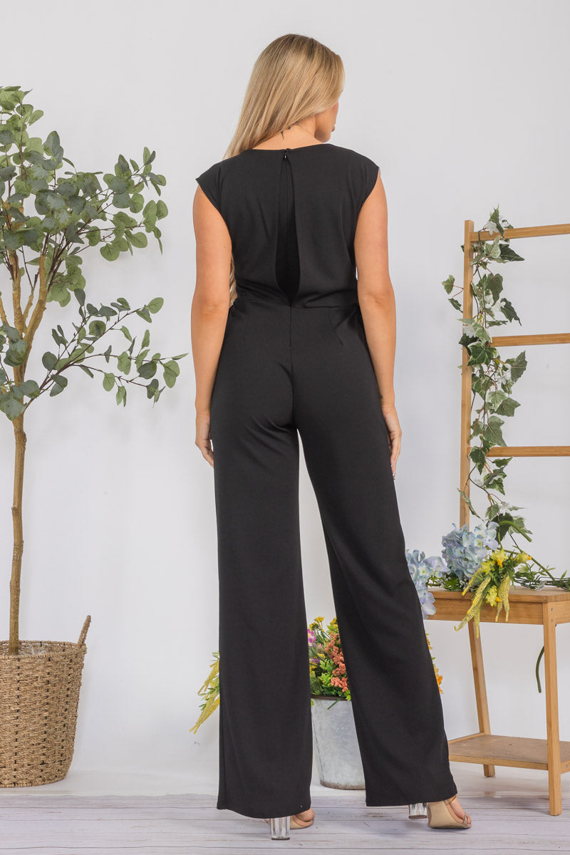 HH751X-S - COLOR BLOCK JUMPSUIT