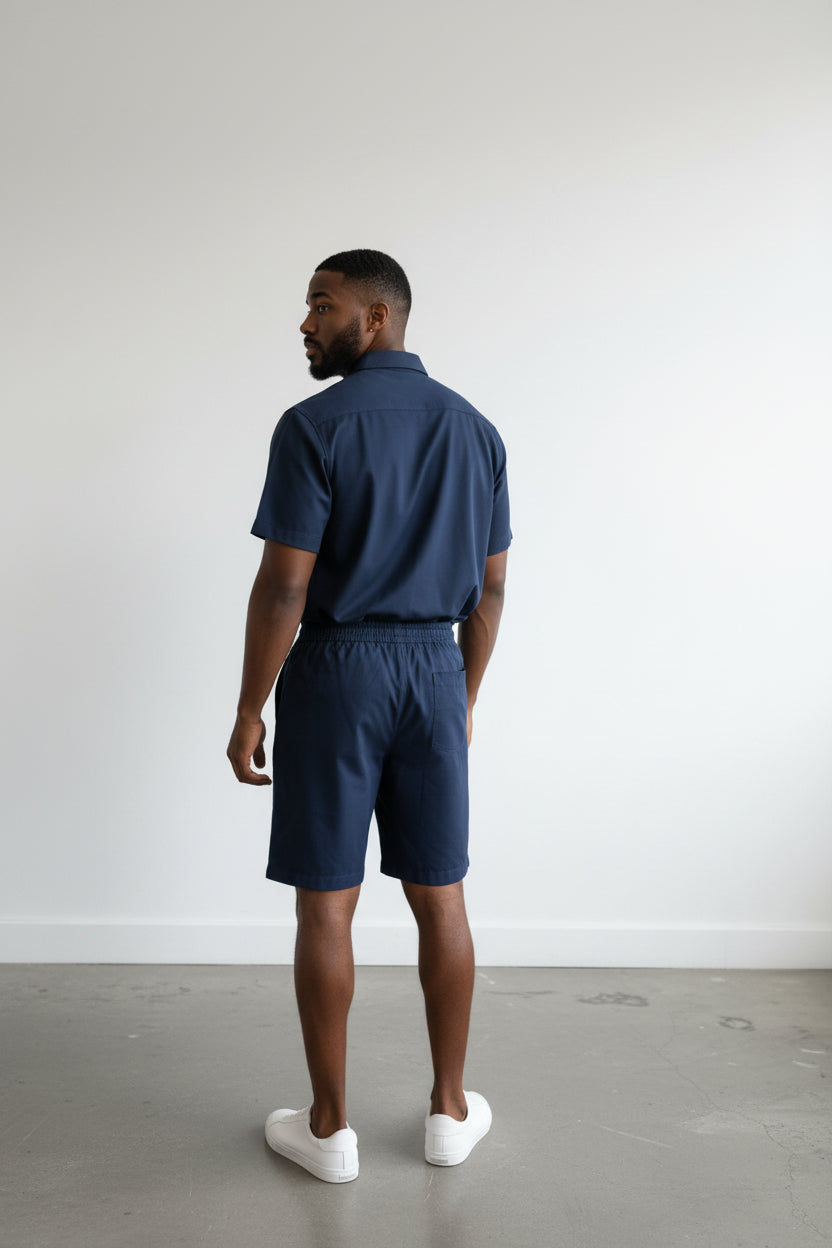 2551-R Men's Polo Shirt & Shorts Set