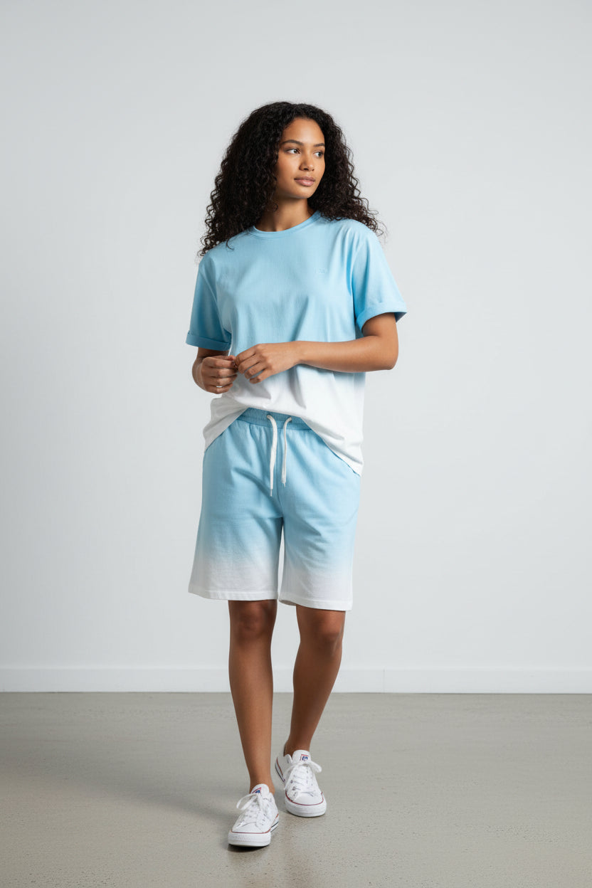 2541R Unisex Gradient Lounge Set - T-Shirt & Shorts